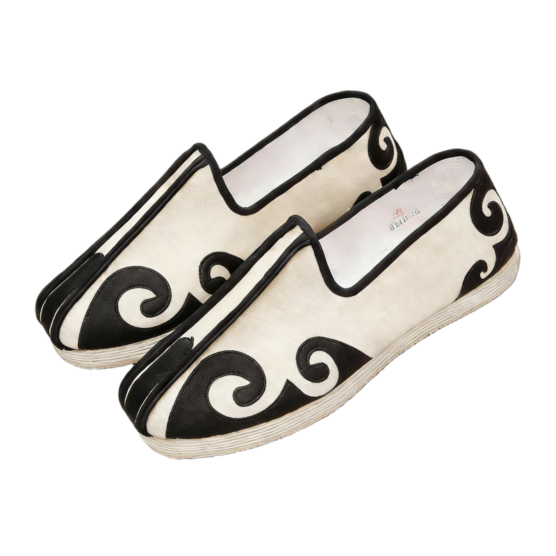 Handmade Thousand-Layer Sole Men's Kung Fu Shoes - Cloud Pattern Casual Cloth Shoes