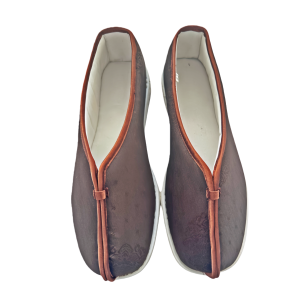 The Heritage Loafer: Coffee Satin Edition with Hand-Stitched Cotton Sole